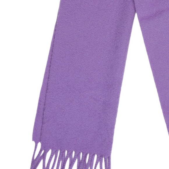 Loro Piana 100% Cashmere Scarf | Purple Fringe | Italian Luxury - Picture 2 of 5
